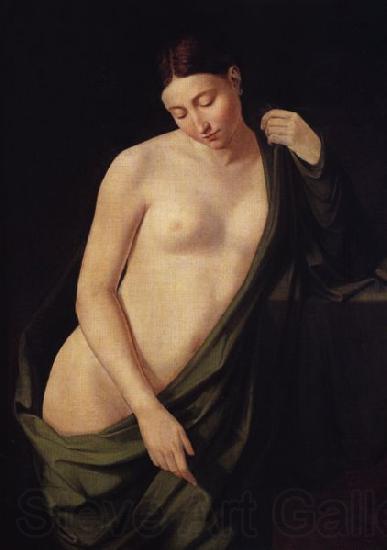 Wojciech Stattler Nude study of a woman Norge oil painting art